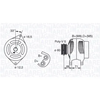 Alternateur MAGNETI MARELLI 063321606010
