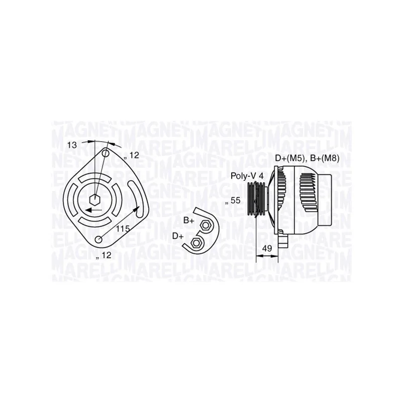 Alternateur MAGNETI MARELLI 063321715010