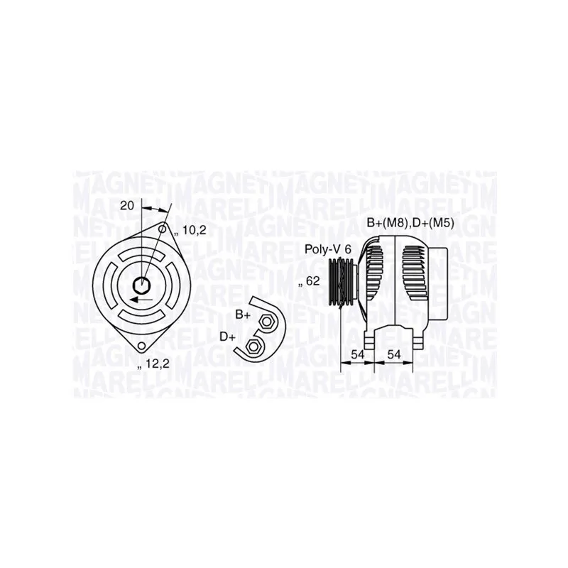 Alternateur MAGNETI MARELLI 063321729010
