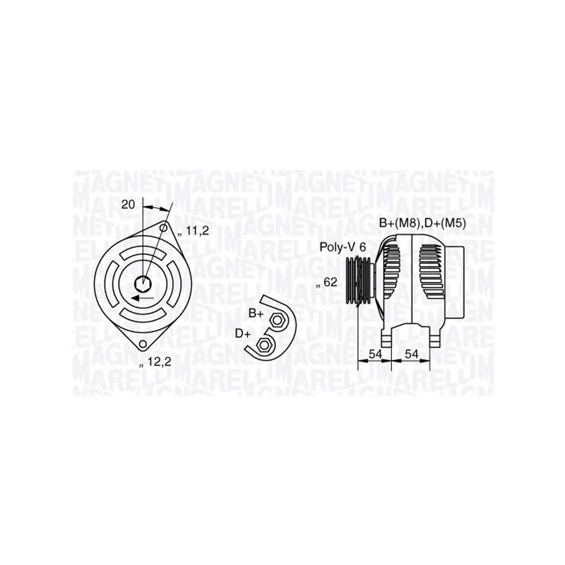 Alternateur MAGNETI MARELLI 063321807010