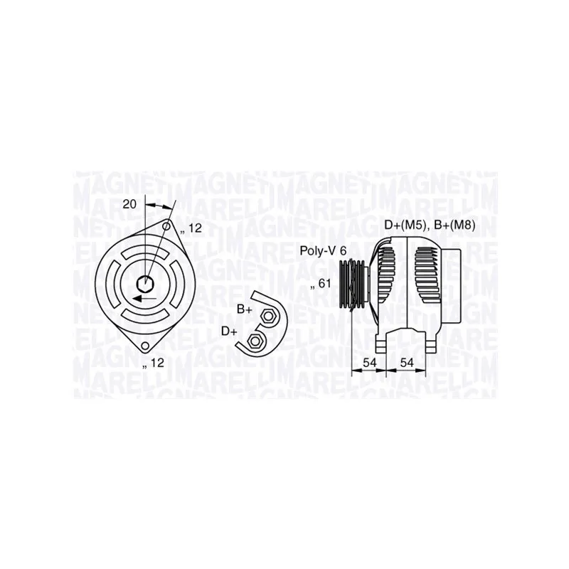 Alternateur MAGNETI MARELLI 063321819010