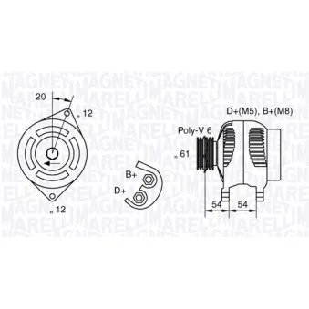Alternateur MAGNETI MARELLI 063321833010