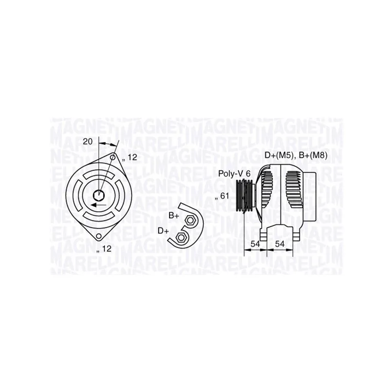 Alternateur MAGNETI MARELLI 063321833010