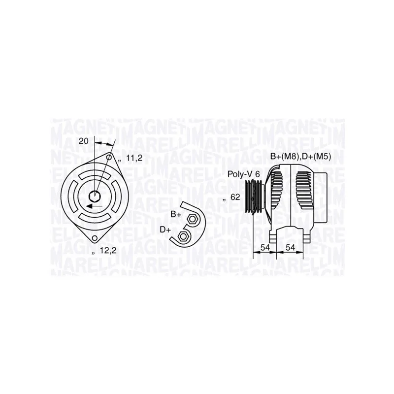 Alternateur MAGNETI MARELLI 063321860010