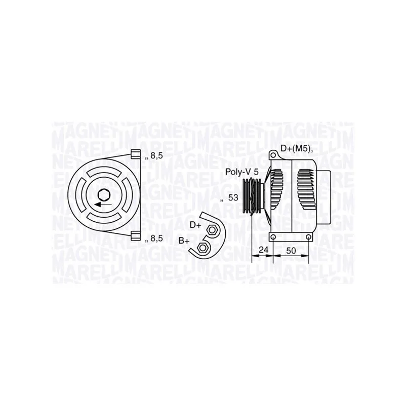 Alternateur MAGNETI MARELLI 063377009010