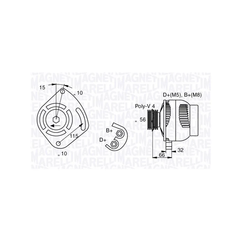 Alternateur MAGNETI MARELLI 063377012010