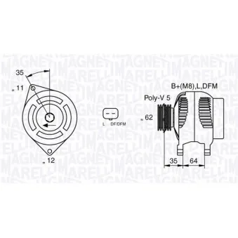 Alternateur MAGNETI MARELLI 063377015010
