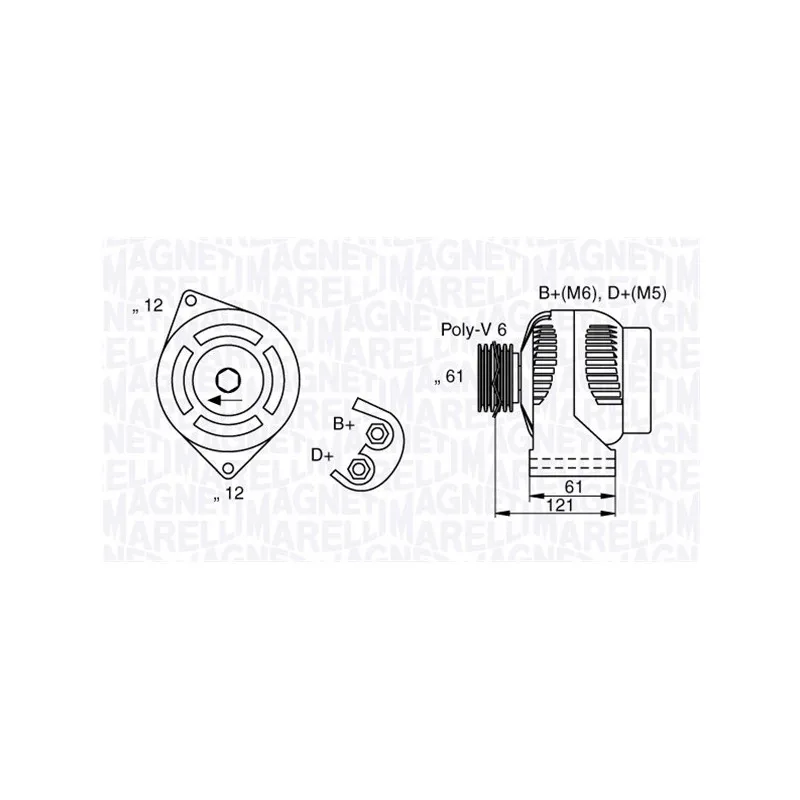 Alternateur MAGNETI MARELLI 063377017010