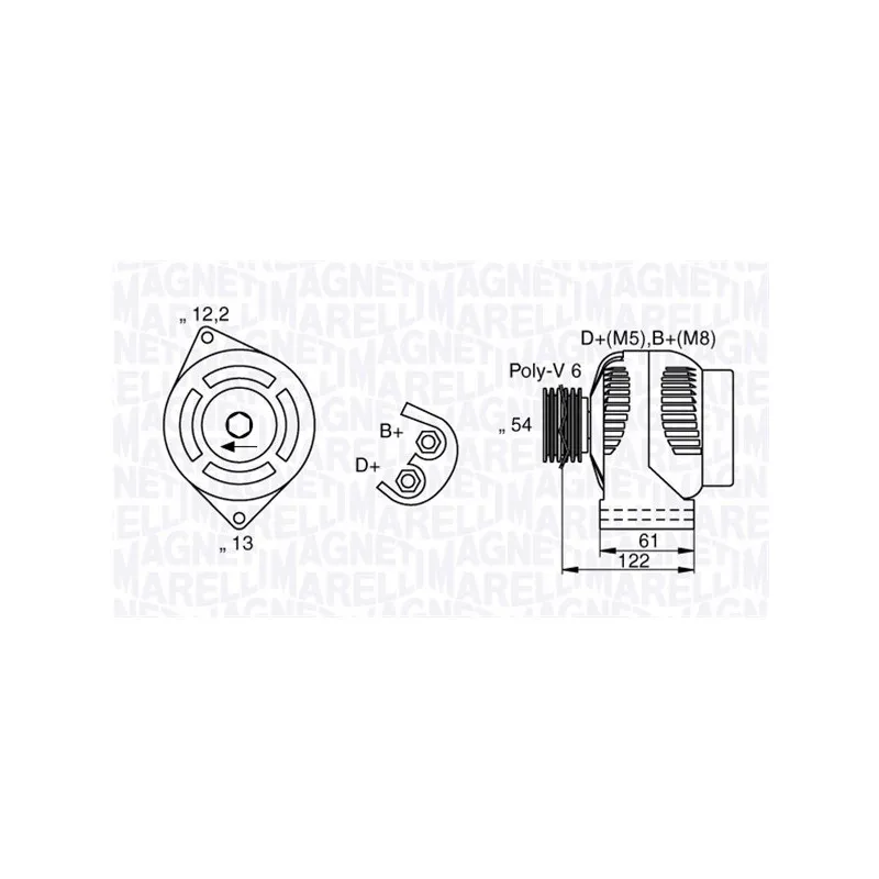 Alternateur MAGNETI MARELLI 063377018010