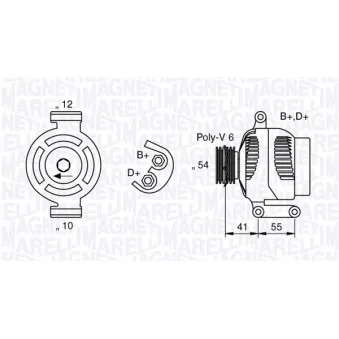 Alternateur MAGNETI MARELLI 063377023010