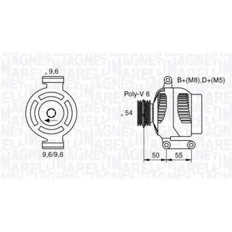 Alternateur MAGNETI MARELLI 063377024010
