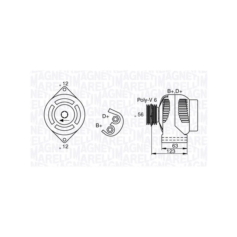 Alternateur MAGNETI MARELLI 063377026010