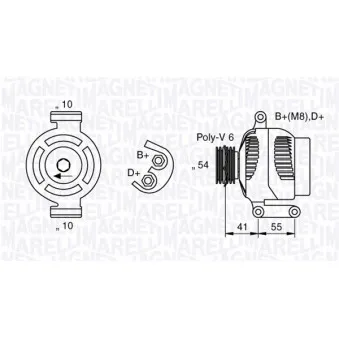Alternateur MAGNETI MARELLI 063377028010