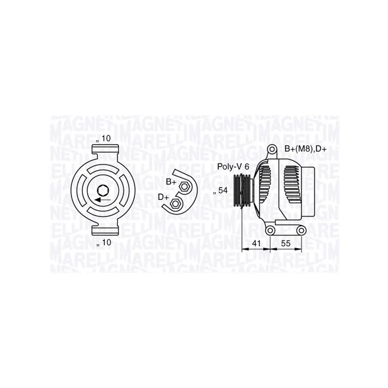 Alternateur MAGNETI MARELLI 063377028010