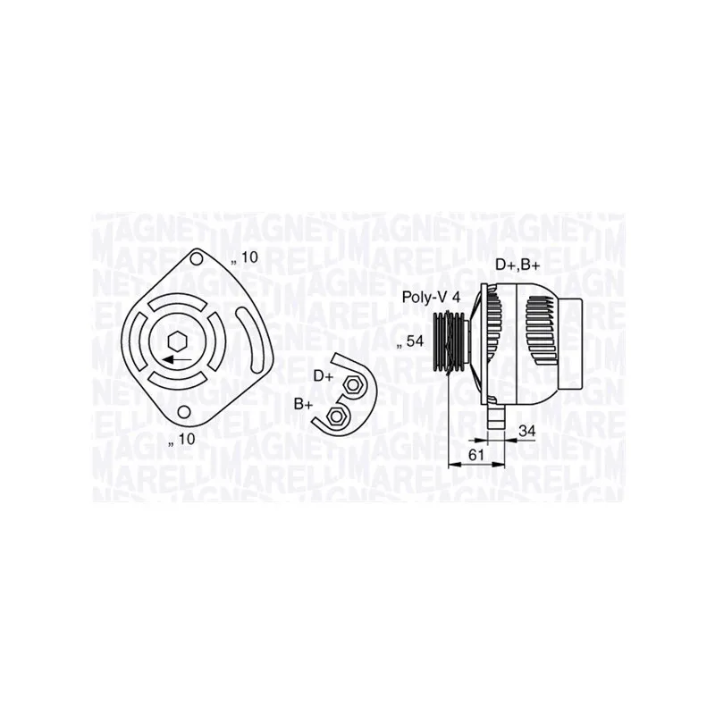 Alternateur MAGNETI MARELLI 063377030010