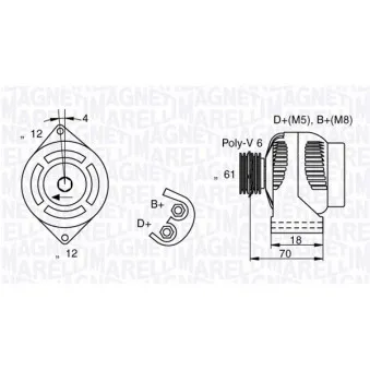 Alternateur MAGNETI MARELLI 063377032010