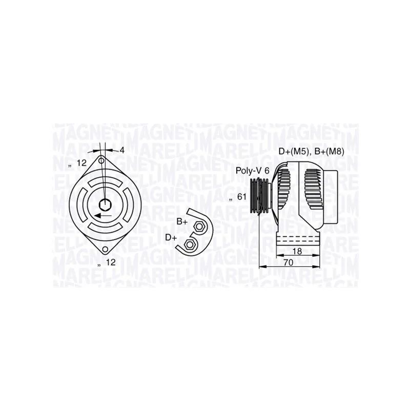 Alternateur MAGNETI MARELLI 063377032010
