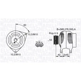 Alternateur MAGNETI MARELLI 063377416010