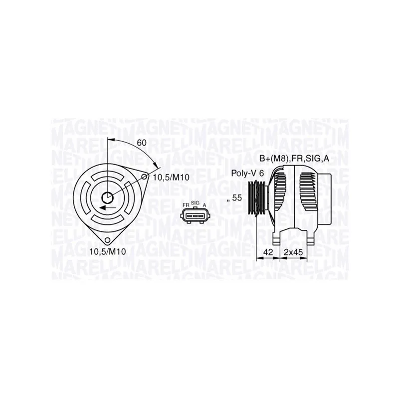Alternateur MAGNETI MARELLI 063377416010