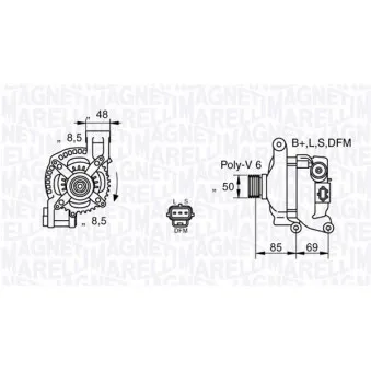 Alternateur MAGNETI MARELLI 063377420010