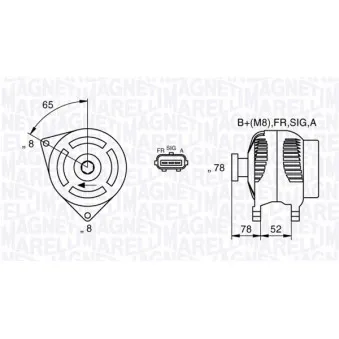 Alternateur MAGNETI MARELLI 063377421010