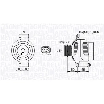Alternateur MAGNETI MARELLI 063377424010