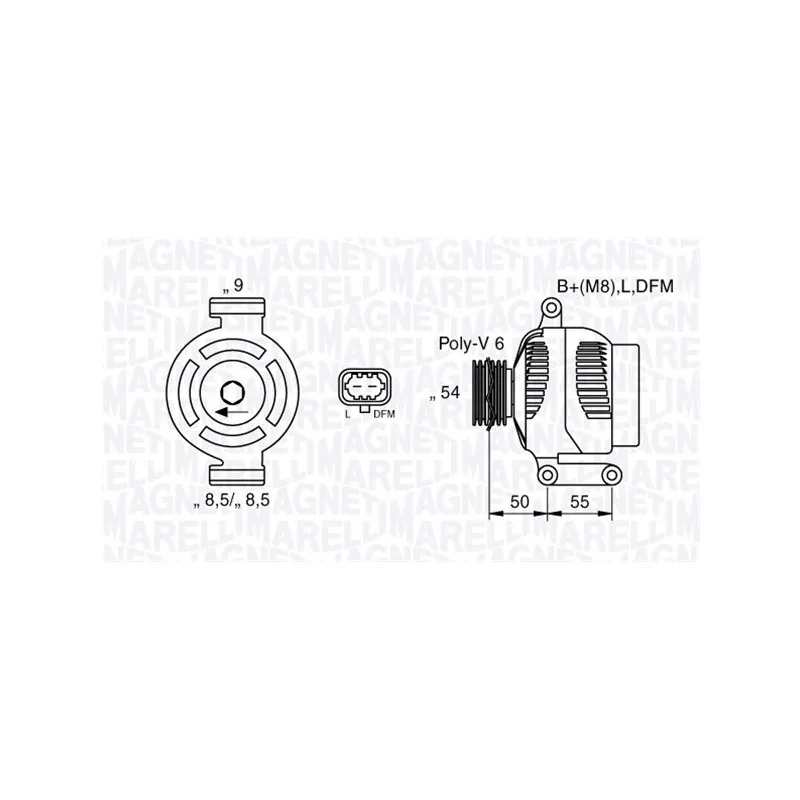 Alternateur MAGNETI MARELLI 063377424010