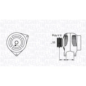 Alternateur MAGNETI MARELLI 063377429010