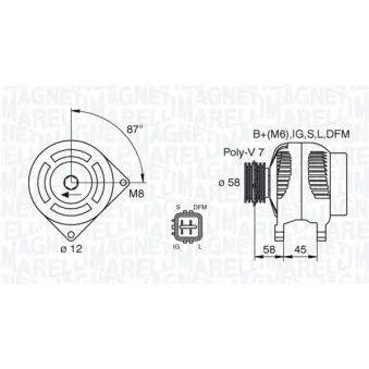 Alternateur MAGNETI MARELLI