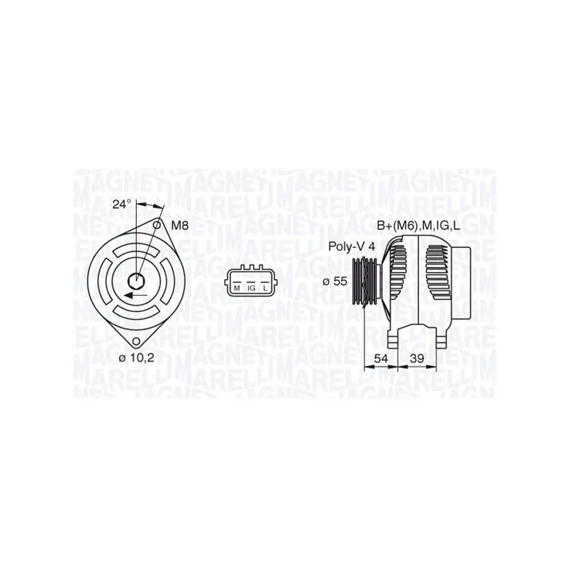 Alternateur MAGNETI MARELLI 063377440010