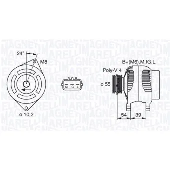 Alternateur MAGNETI MARELLI 063377441010