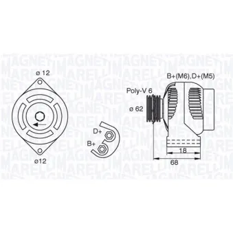 Alternateur MAGNETI MARELLI 063377490010