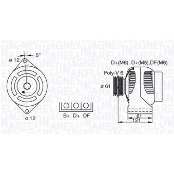 Alternateur MAGNETI MARELLI 063377491010