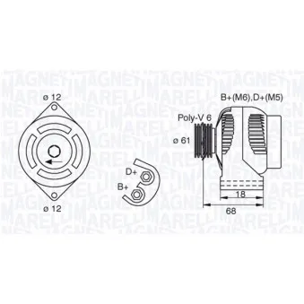 Alternateur MAGNETI MARELLI 063377492010