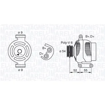 Alternateur MAGNETI MARELLI 063377493010