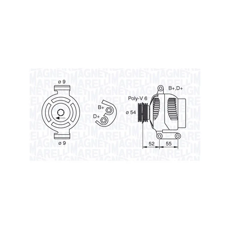 Alternateur MAGNETI MARELLI 063377493010
