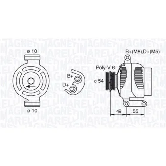 Alternateur MAGNETI MARELLI 063377494010