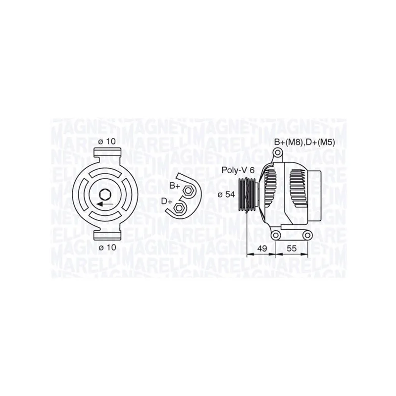 Alternateur MAGNETI MARELLI 063377494010
