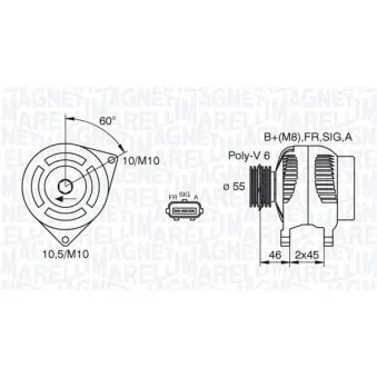 Alternateur MAGNETI MARELLI 063380002010