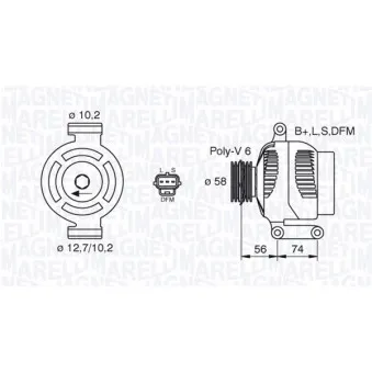 Alternateur MAGNETI MARELLI 063380006010