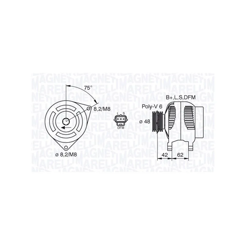 Alternateur MAGNETI MARELLI 063380008010