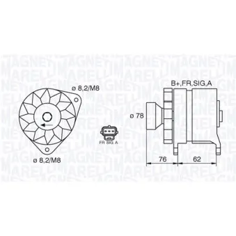 Alternateur MAGNETI MARELLI 063380010010