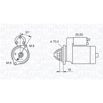 Démarreur MAGNETI MARELLI 063521060140
