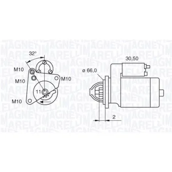 Démarreur MAGNETI MARELLI 063521081800