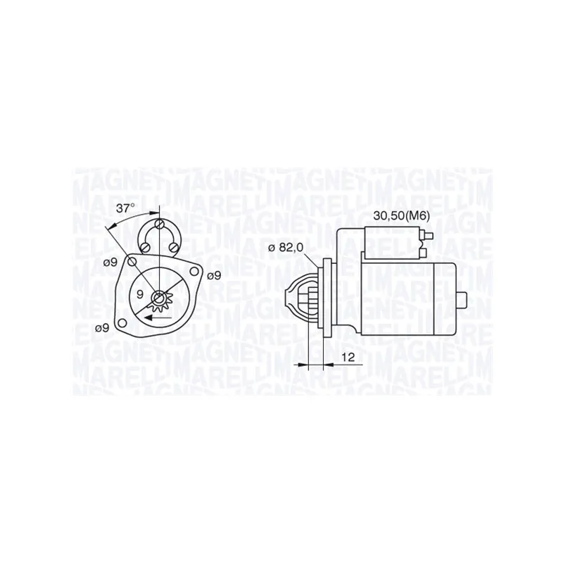 Démarreur MAGNETI MARELLI 063521082040