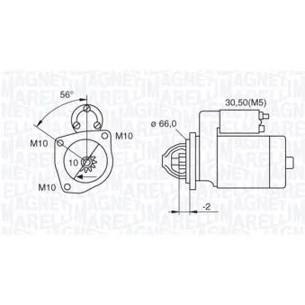 Démarreur MAGNETI MARELLI 063521084000