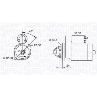 Démarreur MAGNETI MARELLI 063521090120