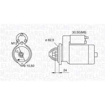 Démarreur MAGNETI MARELLI 063521090680