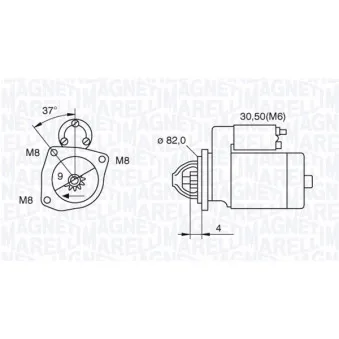 Démarreur MAGNETI MARELLI 063521093000