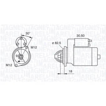 Démarreur MAGNETI MARELLI 063521101060